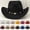 Beige, variant on Cowboy Hat for Men Western Wide Brim Hat with Metallic Accents – Adjustable Cotton-Blend for Daily Wear,Outdoor,Travel White