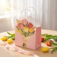 thumbnail image 3 of Orangide Spring Tulips Paper Tote Bag for Flower Shop Bouquet Packaging, Mother's Day Gift for Women, Mom's Day Present for Spring Wedding or Party Favor, 3 of 6