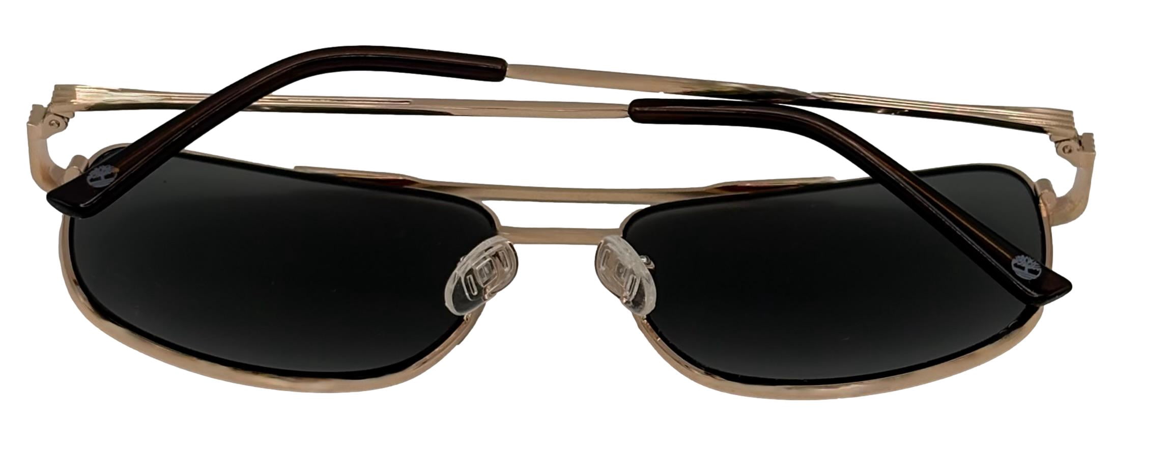 Timberland UV Protection Men's Rectangle Aviator Fashion Sunglasses, Gold