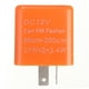 thumbnail image 5 of Speravity Intermitentes LED para motocicleta de 2 pines, accesorio de frecuencia de relé, indicador de señal estable, piezas intermitentes Bombillas para automóviles Naranja PC 1, 5 of 6
