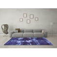 thumbnail image 3 of Ahgly Company Indoor Square Persian Blue Bohemian Area Rugs, 5' Square, 3 of 4