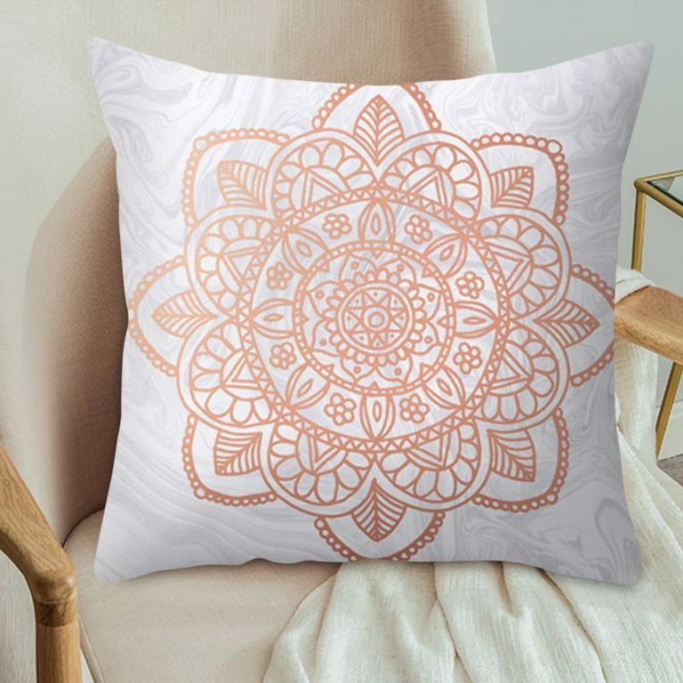 Dream Lifestyle Pillow Cover Geometric Throw Pillowcase Rose Gold
