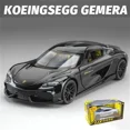 thumbnail image 2 of New 1:32 Gemini Alloy Sports Car Model Diecast Metal Racing Vehicles Model Simulation Sound and Light Children Toy Birthday Gift, 2 of 9