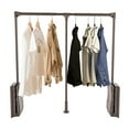 thumbnail image 2 of Wardrobe Pull Down Closet Rod 35 to 47.2in Adjustable for Hanging Clothes Heavy Duty Wardrobe Closet Hanging Rod Retractable Hanger Closet Organizer Clothes Hanger Pull Down Clothes Hanger Rail Lift, 2 of 18
