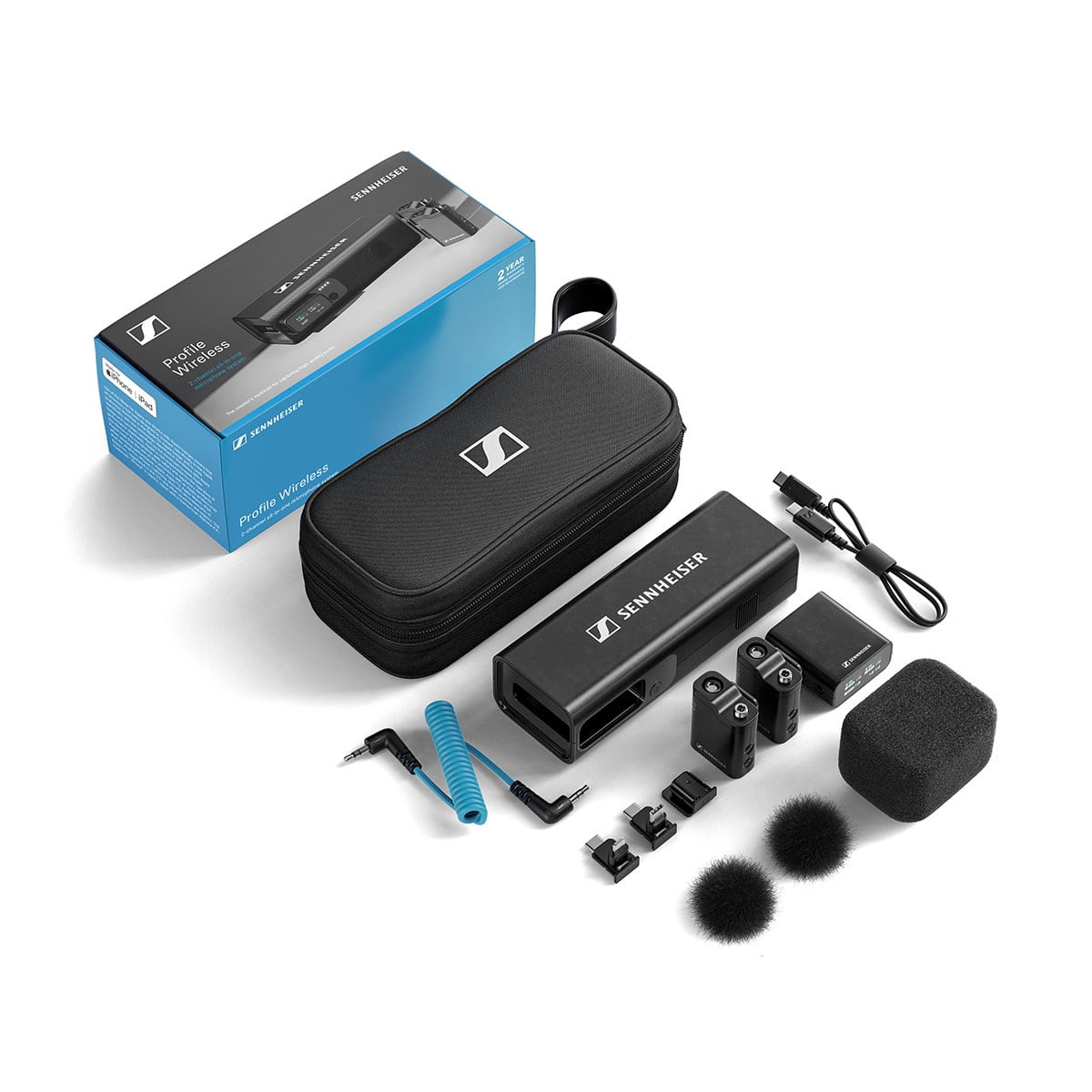 Sennheiser Profile Wireless 2-Channel All-In-One Clip-On & Handheld Microphone System