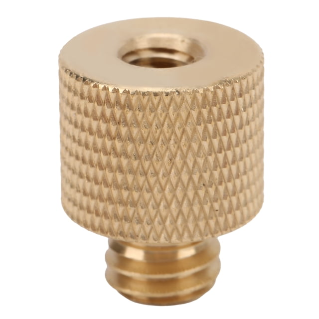 Adaptador de Tornillo ANGGREK Latón Oxidación Anódica Suave Reductor de Rosca Universal 3/8 Macho a 1/4 Hembra