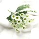 thumbnail image 3 of Ramo de flores artificiales de seda de 1 pieza,manzanilla y crisantemo,decoración para bodas y el hogar,flores pequeñas y frescas artificiales para jarrones y centros de mesa (blanco) Rkxzt, 3 of 8