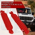 thumbnail image 5 of 2Pcs Nylon Paracord Car Door Limit Straps, Compatible with Jeep Wrangler CJ YJ TJ JK JKU JL(Red), 5 of 7