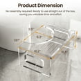 thumbnail image 2 of 7'' Tall Acrylic Toilet Stool, Modern Non-Slip Potty Stool for All Ages, Men & Women, Squatting Toilet Stool for Bathroom, Toilet Step Stool Foot Rest Stool, 2 of 8