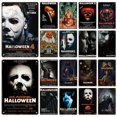 thumbnail image 2 of Placa decorativa de película de Halloween, cartel de Metal Retro, decoración de cine, cafetería, Bar, tablero de póster, decoración moderna de pared del hogar, estética, 2 of 4