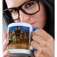 thumbnail image 2 of 3drose, the Historic Driskell Hotel on Sixth Street, Austin, Texas, Usa, 11oz Two-tone Blue Mug, 2 of 6