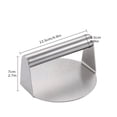 thumbnail image 2 of Presse à Burger en Acier Inoxydable, Presse à Hamburger Ronde, Presse à Hamburger Antiadhésive Lisse, Presse à Gril Parfaite pour la Cuisson sur Gril à Plaque, 2 of 8
