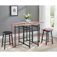 thumbnail image 3 of IN Room Furniture Designs Contemporary Wood Dinette Set in Black/Cobblestone, 3 of 4