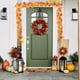 thumbnail image 5 of Guirnalda de hojas de arce artificial | Decoraciones de Acción de Gracias de Halloween | Enredadera de calabaza de ratán colgante | Plástico multicolor | Decoración festiva de fiesta con chimenea, 5 of 6