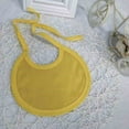 thumbnail image 3 of MEZZALL Baby Boys Girls Small Soft Bibs Baby Care Classic Toddler Dailywear, Yellow, 0-1 Years, 3 of 3