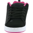 thumbnail image 3 of DC Women's Court Graffik Skate Shoe  BLACK/ HOT PINK, 3 of 4