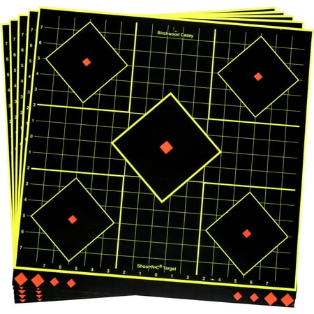 UPC: 0029057341751 | Birchwood Casey 34175 Shoot-N-C Sight-In 17.75 Self-Adhesive 5-Diamond Target 5 Pack Black