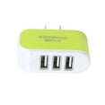 thumbnail image 1 of Universal Candy Color 3 USB Multi-Port adapter ; Wall Charger US Plug Wall Adapter Cube Block AC 110-220V 5V, 1 of 4