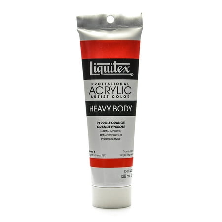 UPC: 0804551851612 | Heavy Body Professional Artist Acrylic Colors pyrrole orange  2 oz. (pack of 2)