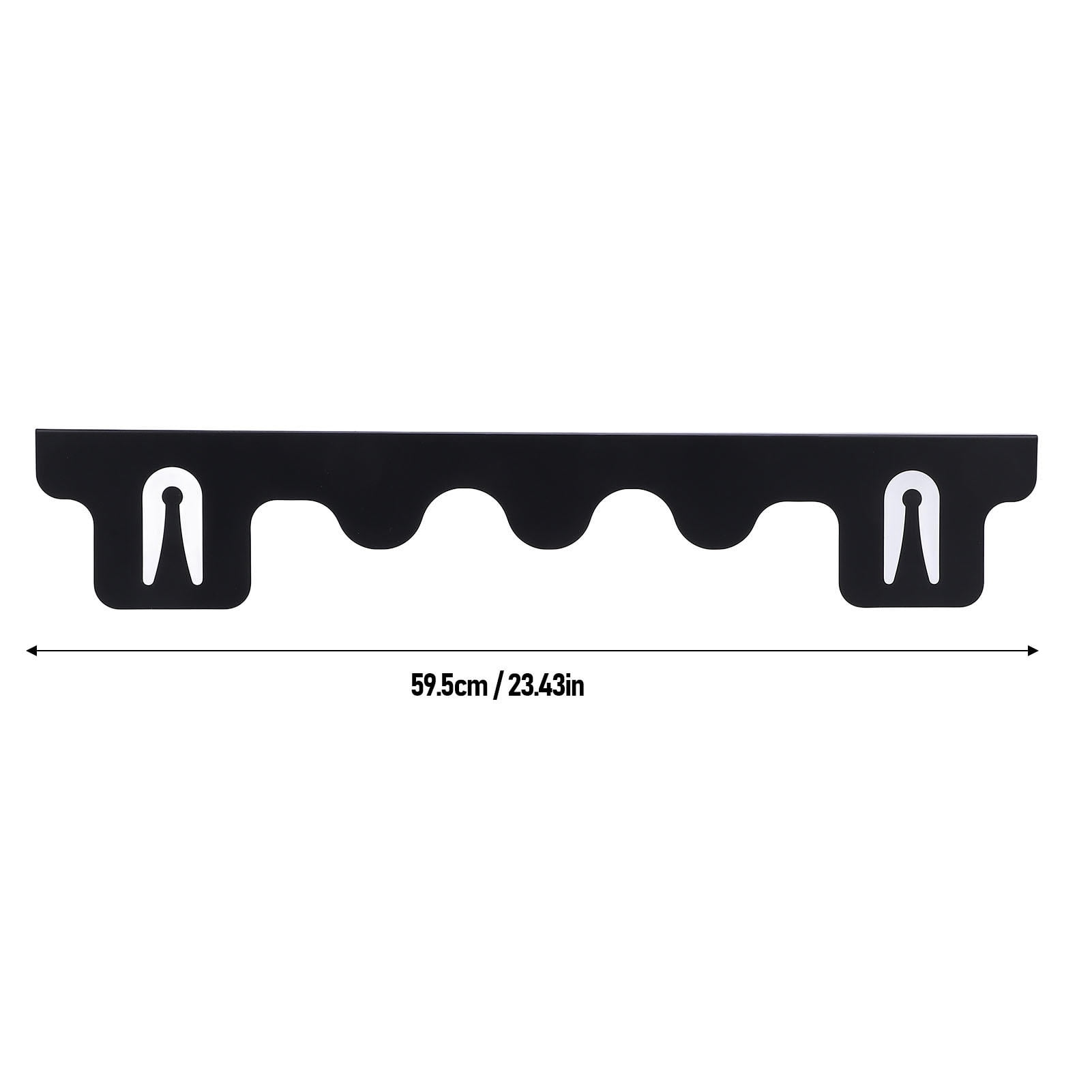 BIMZUC 2‑Pack Stainless Steel Stove Gap Covers – 59.5 cm Long, Black, Durable & Easy‑Clean Kitchen Counter Gap Fillers