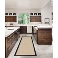 thumbnail image 3 of Athena Natural Wool & Black PU 2'6" x 8' Runner, 3 of 4