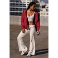 thumbnail image 2 of Women's Oversized Lightweight Hooded Puffer Jacket Fall Winter Quilted Coat Outwear with Pockets, 2 of 7