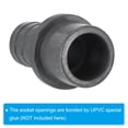 thumbnail image 5 of Unique Bargains UPVC Reducer Pipe Fitting 25mm OD 20mm Barbed, 6 Pack Straight Coupling Adapter Connector, Grey, 5 of 5