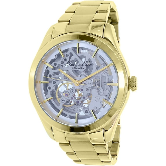 Kenneth Cole Women's New York 10025927 Gold Stainless-Steel Automatic Fashion Watch