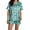 Dark Green, variant on Pajamas for Women Set Easter Cute Print Short Sleeve Button Down Shirt Shorts Set Beige Lounge Sets for Women L