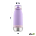 thumbnail image 3 of Ello Emma Botella de agua para niños de acero inoxidable con aislamiento al vacío de 14 oz con pajita y asa de transporte incorporada y tapa con cierre a prueba de fugas para mochila escolar, lonchera, 3 of 5