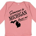 thumbnail image 4 of Inktastic Someone in Michigan Loves Me Boys or Girls Long Sleeve Baby Bodysuit, 4 of 5
