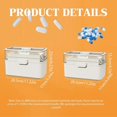 thumbnail image 5 of 3 Tiers Portable Foldable Medicine Box Lightweight Emergency Box with Handle for Home Travel, 5 of 5