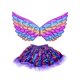 thumbnail image 3 of Disfraz de ala de mariposa para niñas encantadoras, vestido de princesa de hadas, accesorio de fotografía para , traje de Cosplay para , B-Púrpura Yinane Disfraz de ala de hada, 3 of 8