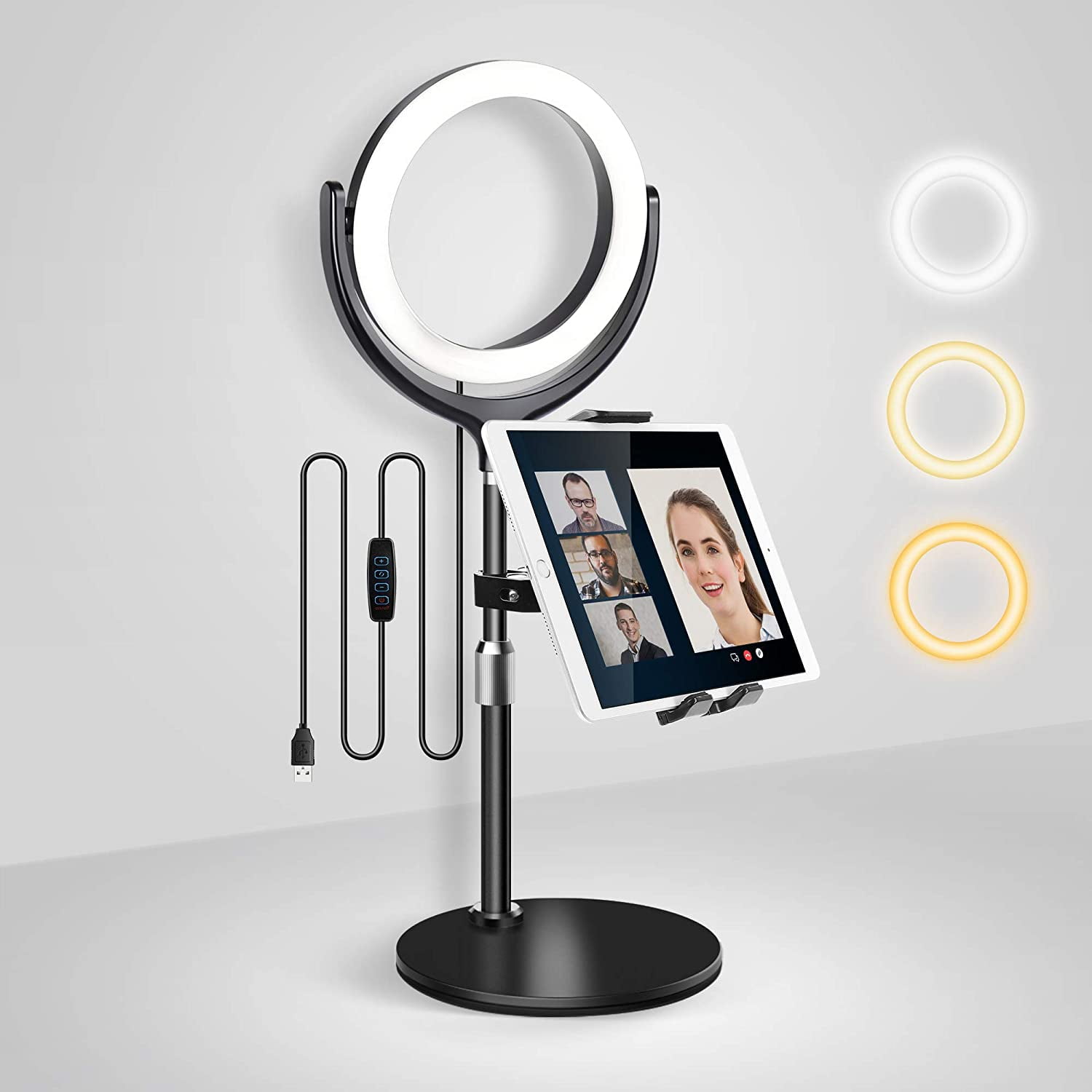 Nimbus v2 ipad pro photo booth shell with ring light, optional roamer,  table top, or hang on a wall - YouTube