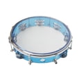 thumbnail image 4 of Pandereta de mano de 10 pulgadas, instrumento de percusión portátil, tambor de mano para niños Azul, 4 of 9