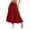 Red, variant on Qiopertar Women's A-Line Long Skirts Casual Comfy Elastic Waist Pleated Maxi Skirts Solid Color Loose Fit Spring Summer Vacation Beach Travel Boho, Pink S