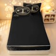 thumbnail image 4 of Homewish Bohemian Nature Tree Zipper Twin Comforter Sets with Fitted Sheet and 2 Pillowcases,Vintage Sun Moon Zipper Bedding Set,Black Gold,Black Reversible,4pcs, 4 of 8