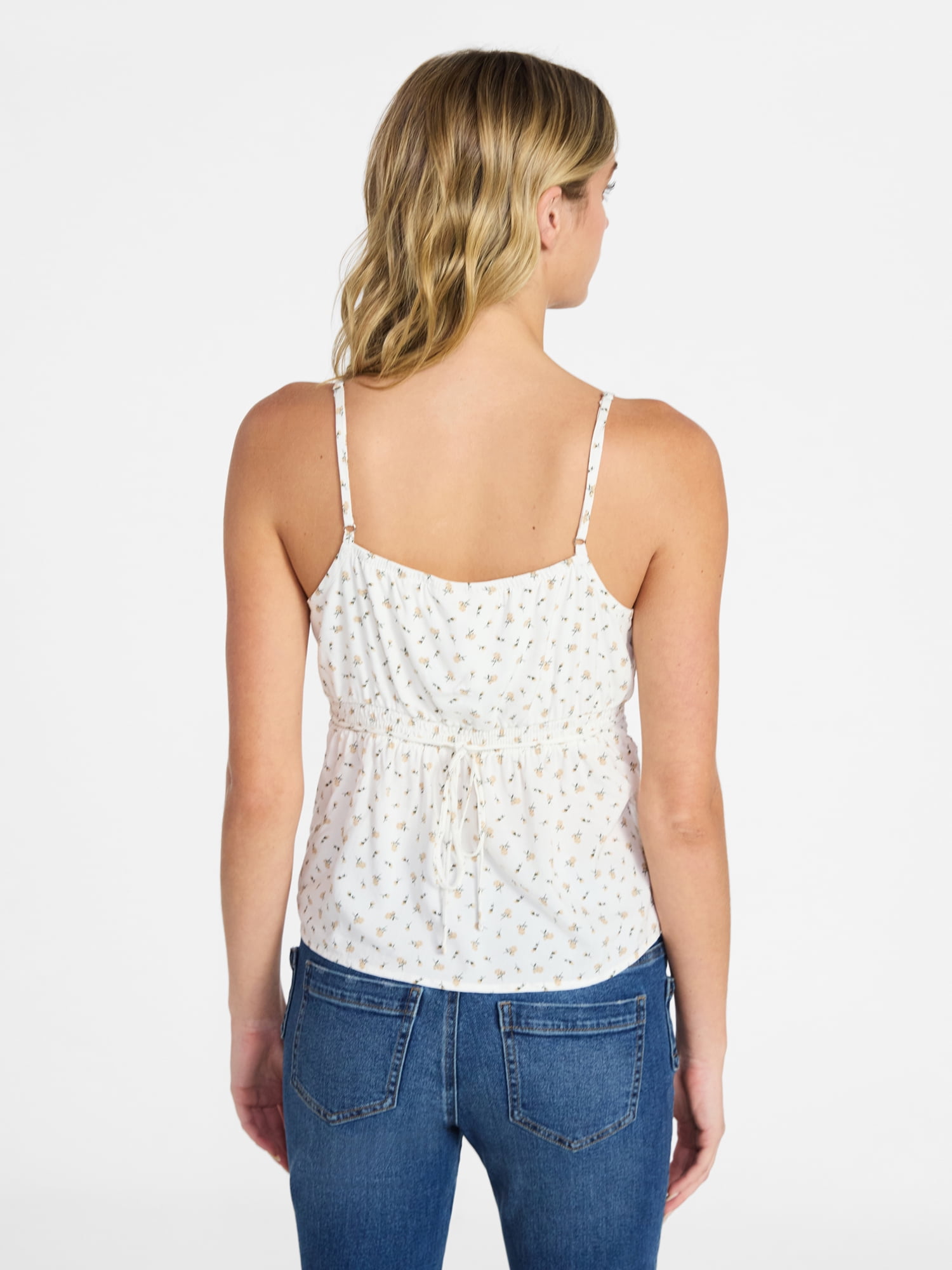 No Boundaries Button Front Babydoll Cami, Women’s XXS-XXL