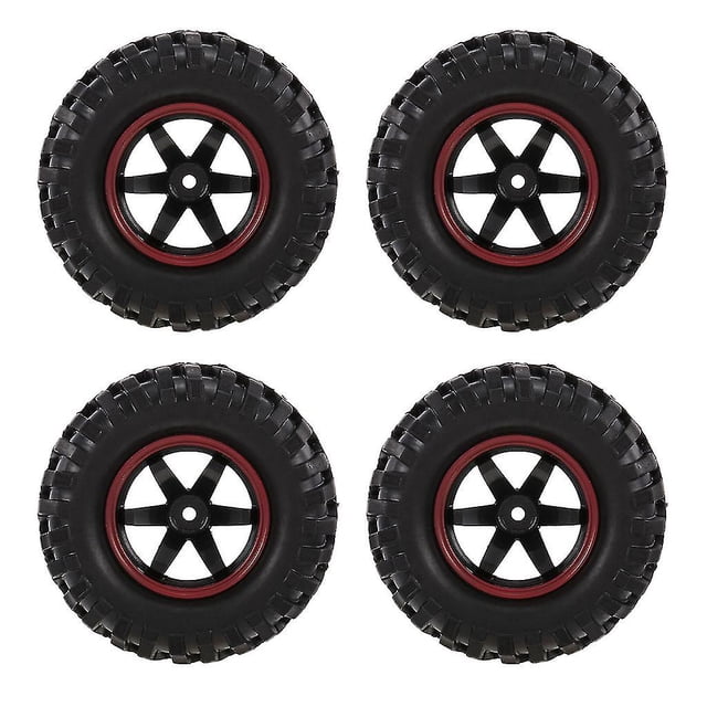 Pneus de Roues Rc 4 Pcs/ensemble Échelle 1/10 Pneus Tout-Terrain pour Voiture Rc Crawler 1/10