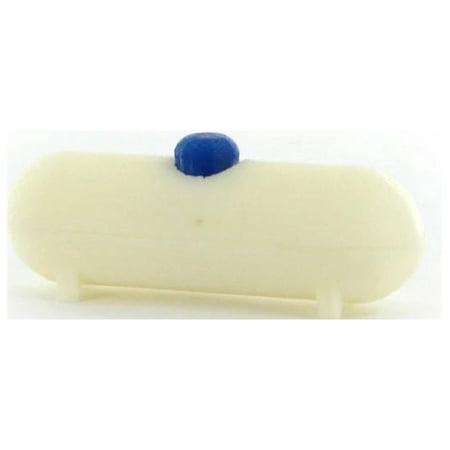 3D to Scale 1/64 3D Printed White Plastic Propane Tank with Blue Lid Cover 64-320-WT