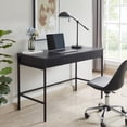 thumbnail image 2 of Evelyn&Zoe Evans 48" Wide Rectangular Writing Desk, Black, 2 of 7
