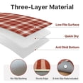 thumbnail image 5 of DEORAB Outdoor Door Mat 3'x 5' Welcome Mat Chenille Three-Layer Material Imitation Silicone Spot Molding Washable Carpet Front Door Mat Entryway Patio Red & White, 5 of 7