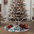 thumbnail image 5 of Daiia Cute Poodle Dog Drawing Merry Christmas Tree Skirt , Xmas Large Lace-up Tree Skirt, Santa Snowflakes Rustic Home Decorations New Year Party Farmhouse Decor-48", 5 of 7