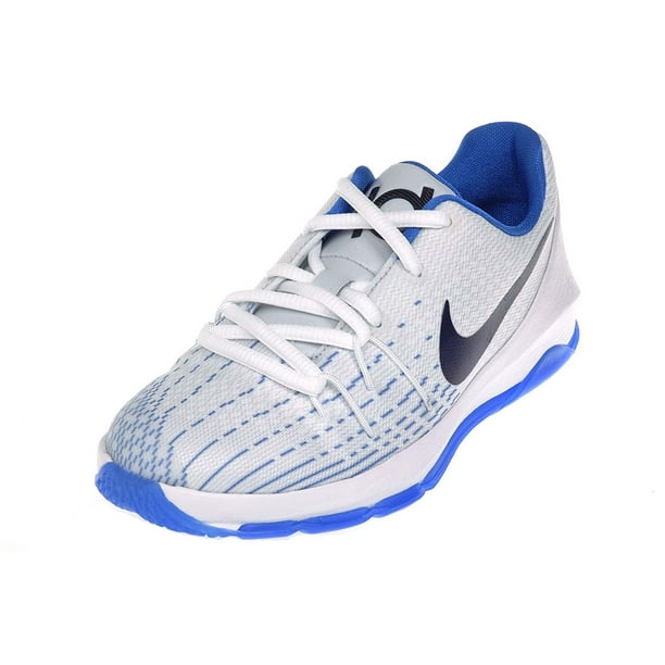 Nike Kids KD 8 Kevin Durant Basketball Shoes-White/Blue - Walmart.com ...