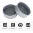 thumbnail image 3 of Dine In Style: Small Dog Bowls With Stand, Dishwasher Microwave Safe Ceramic Dog Bowl Set For Non-Slip Wooden Stand And Easy To Clean Ceramic, 3 of 5