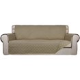 thumbnail image 1 of Housse de Sofa Matelassée Réversible, Protège-Meubles Résistant à l'Eau, Housse de Canapé Lavable avec Mousse Antidérapante et Sangles Élastiques pour Enfants, Animaux (Sofa Surdimensionné, Beige/Beige), 1 of 7