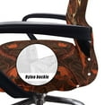 thumbnail image 5 of Renewold Deer Camo Hunting Forest Maple Red Office Chair Cover Soft Rotating Boss Chair Slipcover for Armrest Chairs Removable Swivel Chair Slipcover Elastic Spandex Fabric Cover, L, 5 of 7