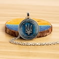 thumbnail image 4 of Maytalsory Minimalist Ukrainian Flag Pattern Necklace Show Pride With Style black 1Set, 4 of 6