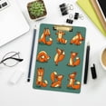 thumbnail image 6 of FMSHPON Cute Fox Yoga Clipboard Hardboard Wood Nursing Clip Board and Pull for Standard A4 Letter 13x9 inches, 6 of 7
