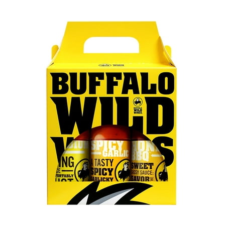Flavor Variety Pack (Medium, Spicy Garlic, Honey BBQ) Buffalo Wild